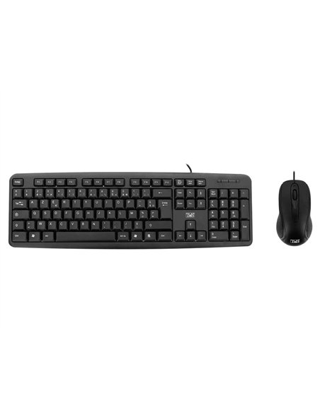 Clavier + souris t'nb streamline combo souris filaire + clavier compatible pc/mac coloris noir.