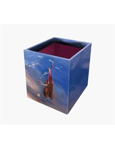 Boîte à crayons Pictura Gaëlle Boissonnard - 8,5 x 8,5 x 10,5 cm - Design artistique - Idéale pour ranger son matériel d'écritur