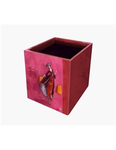 Trousse Gaëlle Boissonnard - 8,5 x 8,5 x 10,5 cm - Design coloré et artistique - Idéale pour ranger ses crayons