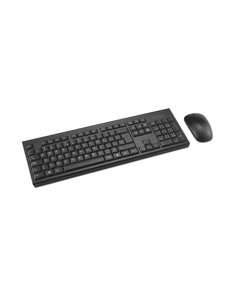 Kit clavier et souris kensington sans fil km150 eq azerty coloris noir.