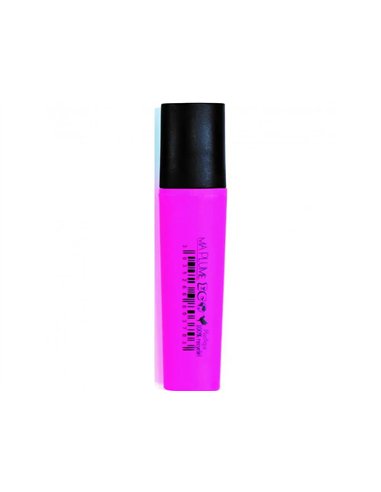 Surligneur plat recycle ulmann pointe biseautee trait de 1.5 a 5 mm corps pp coloris rose.