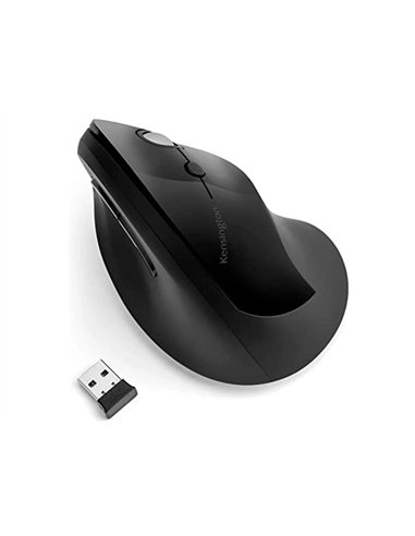 Souris kensington sans fil design vertical ergonomique por fit 2,4gh. 4 boutons.
