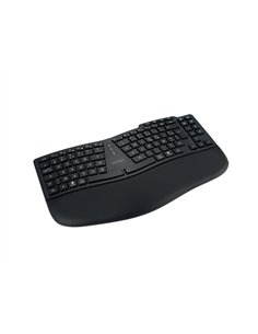 Clavier kensington sans fil pro fit ergo rechargeable kb675 eq coloris noir.