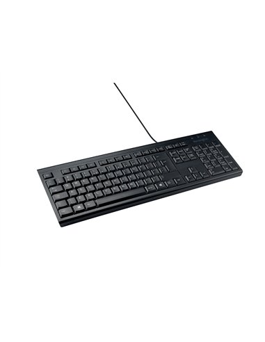 Clavier kensington filaire kb100 eq coloris noir.