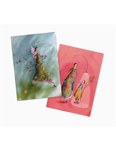 Pictura Aquarupella Gaëlle Boissonnard Lot de 2 Cahiers A6 48 Pages - L'un Quadrillé et l'autre Uni - Format 10,5x15cm - Couvert