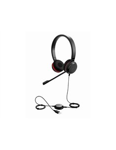 Casque filaire jabra evolve 30 duo ms usb-a micro casque isolation acoustique.