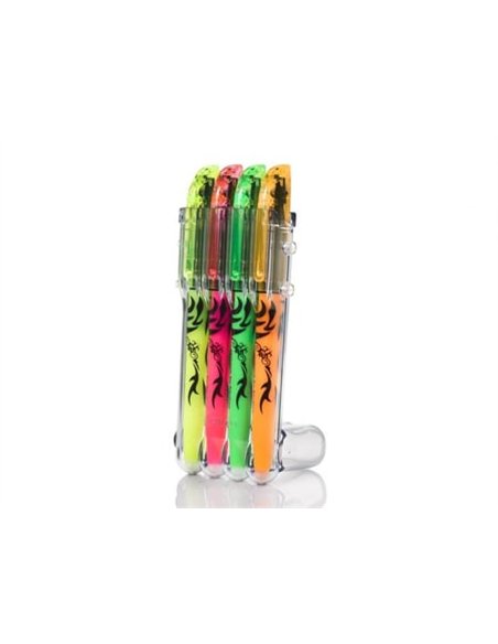 Surligneurs pilot frixion light effacable embout special pointe biseautee jaune rose vert orange -.