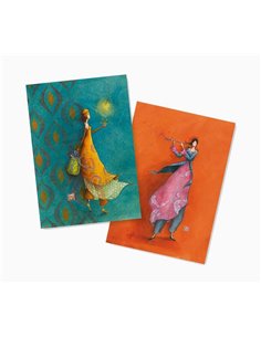 Pictura Aquarupella Gaëlle Boissonnard Lot de 2 Cahiers A6 48 Pages - L'un Quadrillé et l'autre Uni - Format 10,5x15cm - Couvert