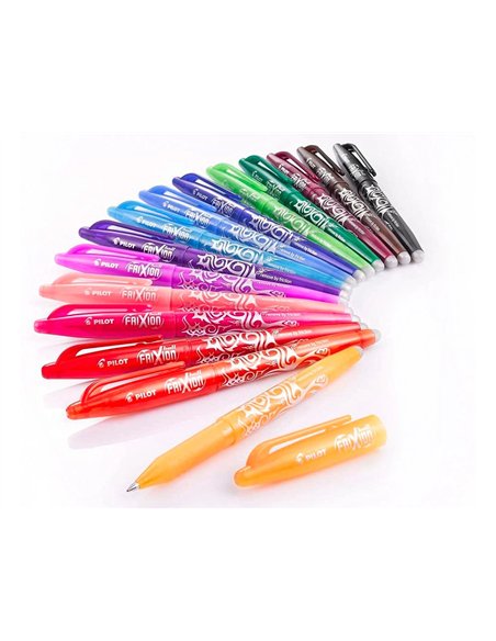 Rollers pilot frixion ball effacable encre thermosens rechargeable pointe moyenne assorties pochette de 15.