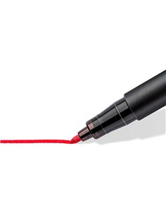 Marqueur staedtler permanent dry safe lumocolor 317 pointe moyenne 1mm coloris assrotis etui de 14 feutres. 2