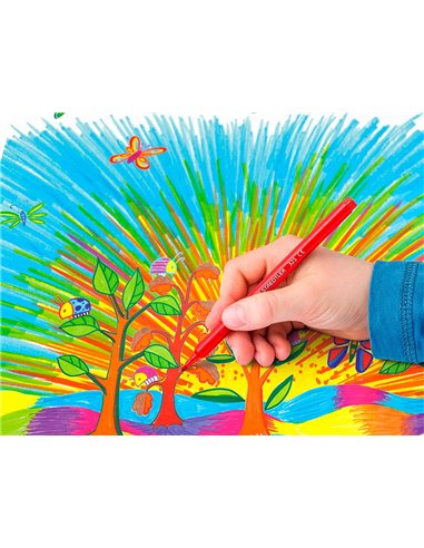 Stylo feutre staedtler 325 pointe moyenne 1mm pack de 24 couleurs assorties.
