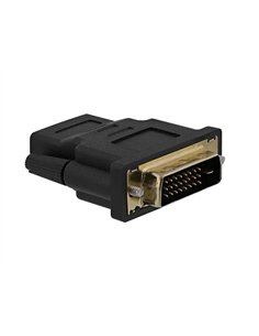 Adaptateur bi-directionnel t'nb hdmi-dvi prise en charge de la resolution jusqu'a 1080p full hd coloris noir.