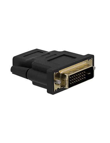 Adaptateur bi-directionnel t'nb hdmi-dvi prise en charge de la resolution jusqu'a 1080p full hd coloris noir.