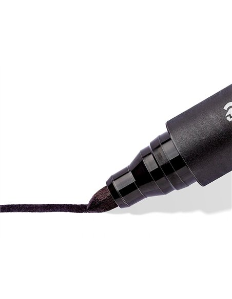 Marqueur staedtler permanent dry safe 352 lumocolor pointe ogive 2mm assortie etui de 4.