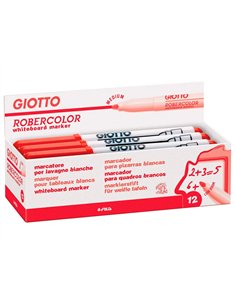 Marqueur giotto robercolor effaçable tableau blanc pointe medium ogive 4 mm coloris rouge. 2