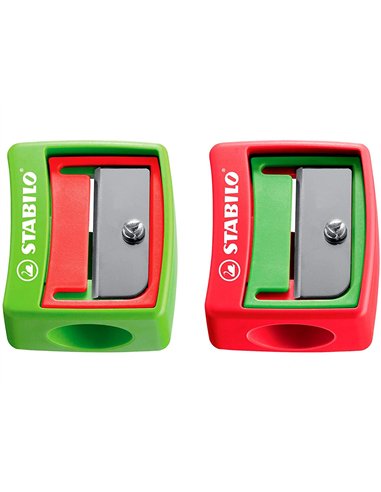 Taille-crayon stabilo pour crayon woody 3in1 plastique adapte aux mines xxl 10mm securite enfant.