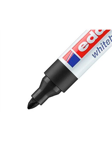 Marqueur edding e660 tableau blanc rechargeable pointe ogive tracé 1.5/3mm encre cap-off pigmentée non toxique noir.