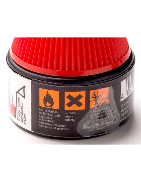 Recharge feutre permanent staedtler lumocolor 487 17 pour feutres 313/314/317/318 flacon 15ml coloris rouge.