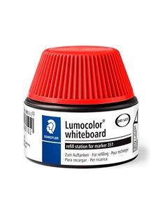 Recharge marqueur permanent staedtler lumocolor 488 48 pour marqueurs compacts 348 flacon 20ml coloris rouge. 2