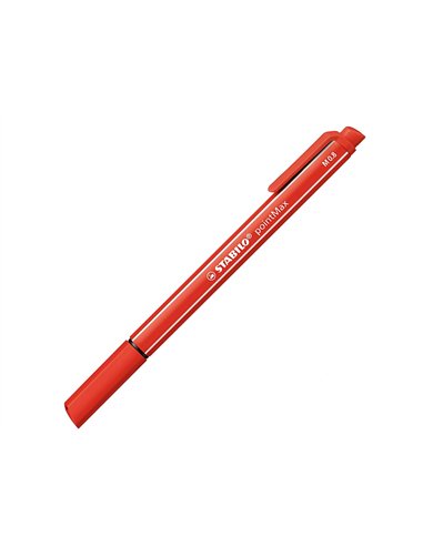 Stylo-feutre stabilo pointmax coloris noir bleu vert rouge pochette de 4 unités.