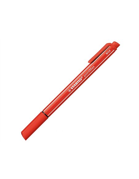 Stylo-feutre stabilo pointmax coloris noir bleu vert rouge pochette de 4 unités.