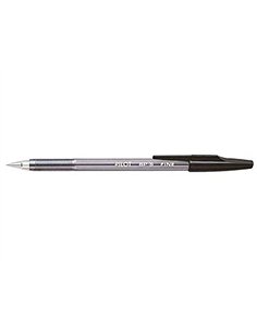 Stylo-bille pilot bp-s écriture fine 0.3mm encre douce pointe indéformable rechargeable corps translucide coloris noir. 2
