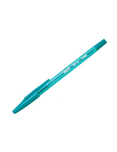 Stylo-bille pilot bp-s écriture fine 0.3mm encre douce pointe indéformable rechargeable corps translucide coloris vert.