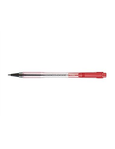 Stylo-bille pilot bp-s matic écriture fine 0.3mm 800m encre classique rétractable corps translucide rechargeable rouge.