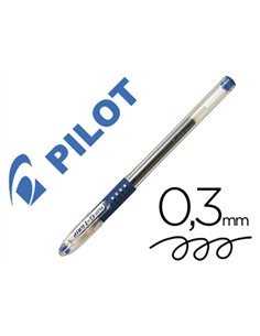 Roller pilot g1 gel grip caoutchouc bille carbure de tungstène pointe fine encre gel bleue.