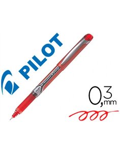 Stylo pilot v5 grip écriture fine 0.3mm clip métal grip préhension niveau encre liquide visible 1600m écriture rouge.