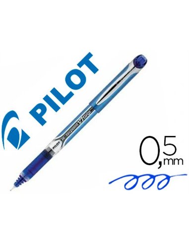 Stylo pilot v7 grip écriture moyenne 0.5mm clip métal grip préhension niveau encre liquide visible 1600m écriture bleu.