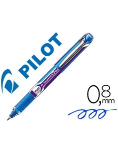 Stylo pilot v10 grip écriture large 0.8mm clip métal grip préhension encre liquide niveau visible 1600m écriture bleu.