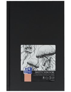 Carnet de croquis Oxford Artbooks A5 à couverture rigide et broché - Format A5 - Couverture rigide - Carnet broché - 96 feuilles