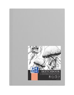 Oxford Artbooks A5 Extra Hardcover - Carnet de croquis cousu - 96 feuilles de papier 100 g/m² - Couleurs assorties
