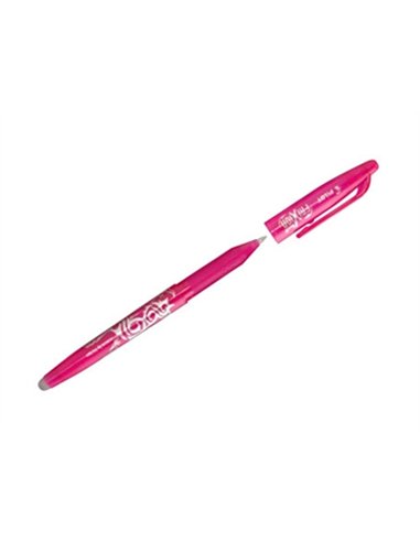 Roller pilot frixion ball écriture moyenne 0.5mm encre effaçable grip préhension rechargeable gomme sertie violet.