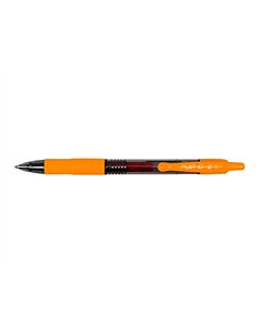 Roller pilot g2 7 fun ecriture moyenne 0.4mm encre gel retractable corps translucide grip caoutchouc orange. 2