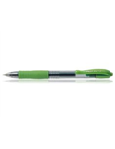 Roller pilot g2 7 fun ecriture moyenne 0.4mm encre gel retractable corps translucide grip caoutchouc citron vert. 2