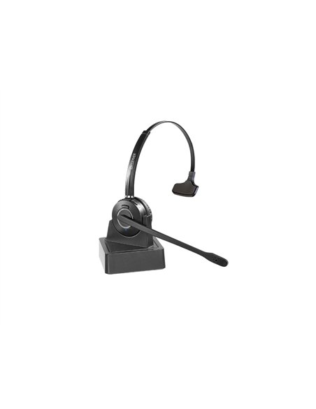 Casque sans fil cleyver hw10 mono dect gap micro coloris noir.