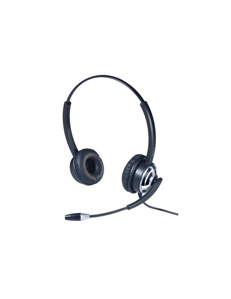 Casque filaire cleyver micro hc65 duo usb-a coloris noir.
