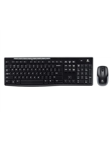 Clavier+souris logitech desktop mk270 wireless nano récepteur logitech unifying 2.4ghz pointe interrupteurs marche-arrêt.