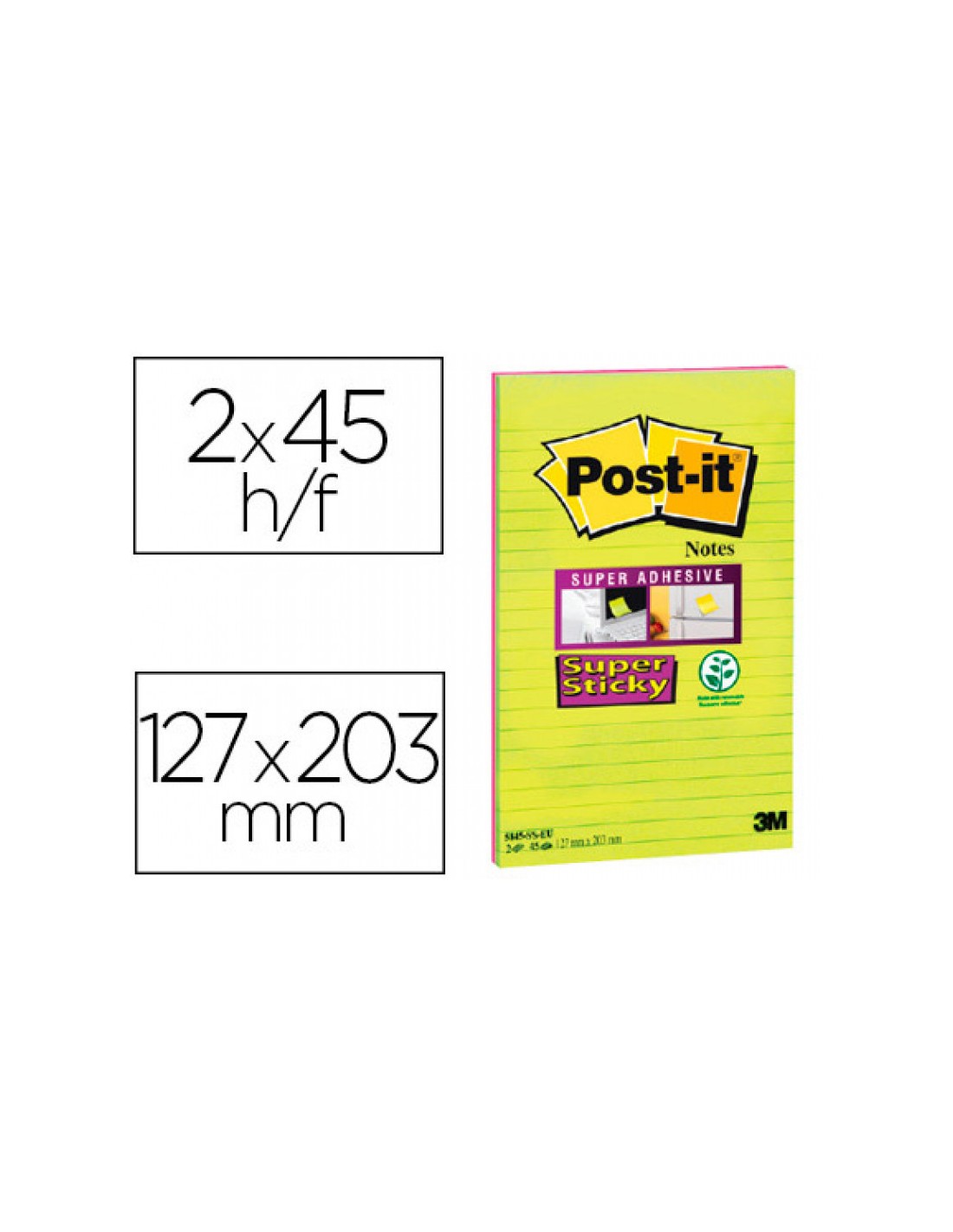 Notes Super Sticky Post-it® Grands Formats 