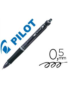 Stylo-bille pilot rt acroball begreen écriture moyenne 1.0mm rétractable glisse extrême corps couleur encre noire.