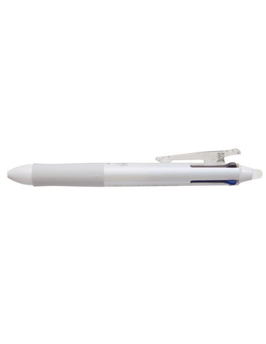 Roller pilot frixion ball 4 colors encre gel pointe fine coloris blanc.