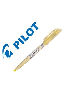 Surligneur pilot frixion light soft effacable pointe moyenne coloris jaune pastel.