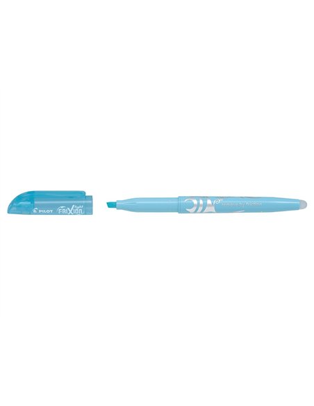 Surligneur pilot frixion light soft pointe moyenne coloris bleu pastel.