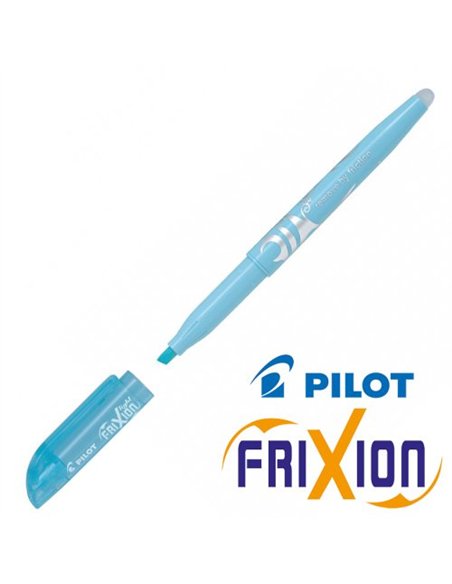 Surligneur pilot frixion light soft pointe moyenne coloris bleu pastel.