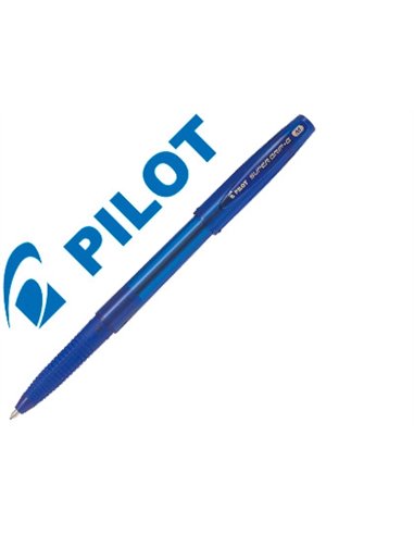 Stylo-bille pilot super grip g cap pointe moyenne coloris bleu.
