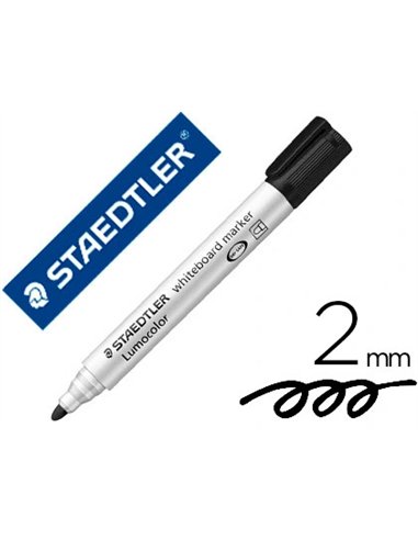 Marqueur steadtler tableau blanc dry safe pointe ogive noir.