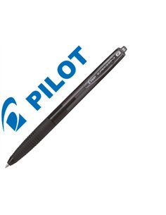 Stylo-bille pilot super grip g rétractable pointe fine coloris noir.