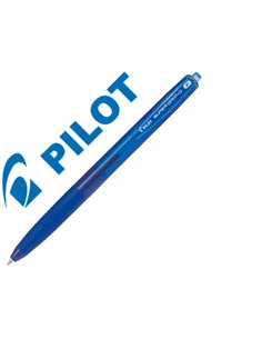 Stylo-bille pilot super grip g rétractable pointe fine coloris bleu.